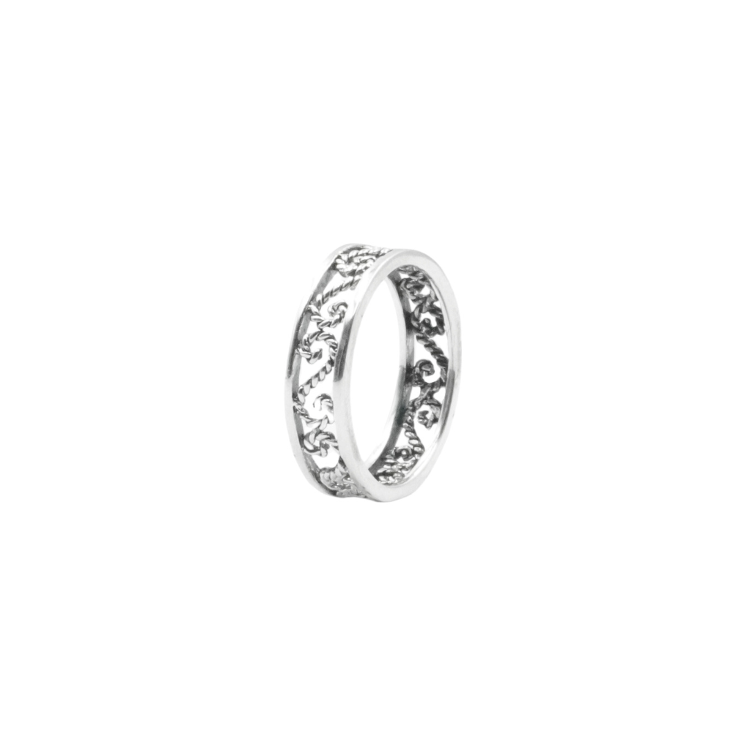 KURUXE RING SILVER FILIGREE BRAID