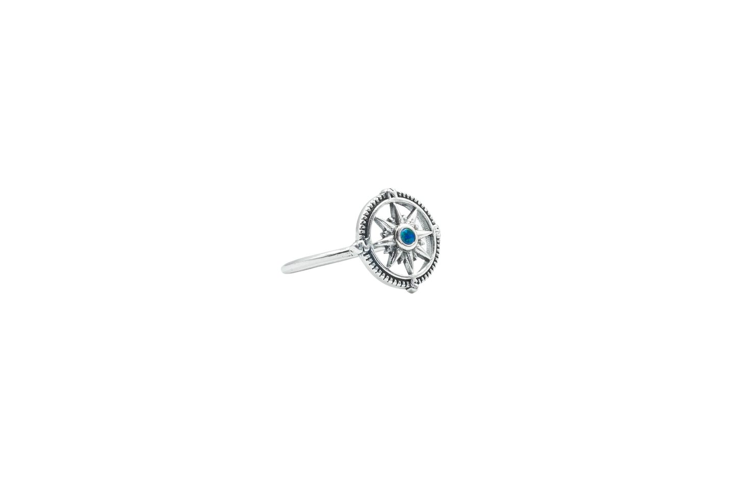 TAUXE RING SILVER COMPASS