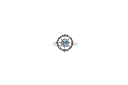 TAUXE RING SILVER COMPASS