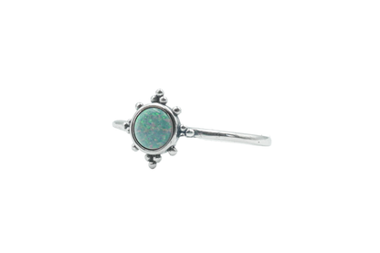 NIUKA RING SUN WHITE OPAL RING