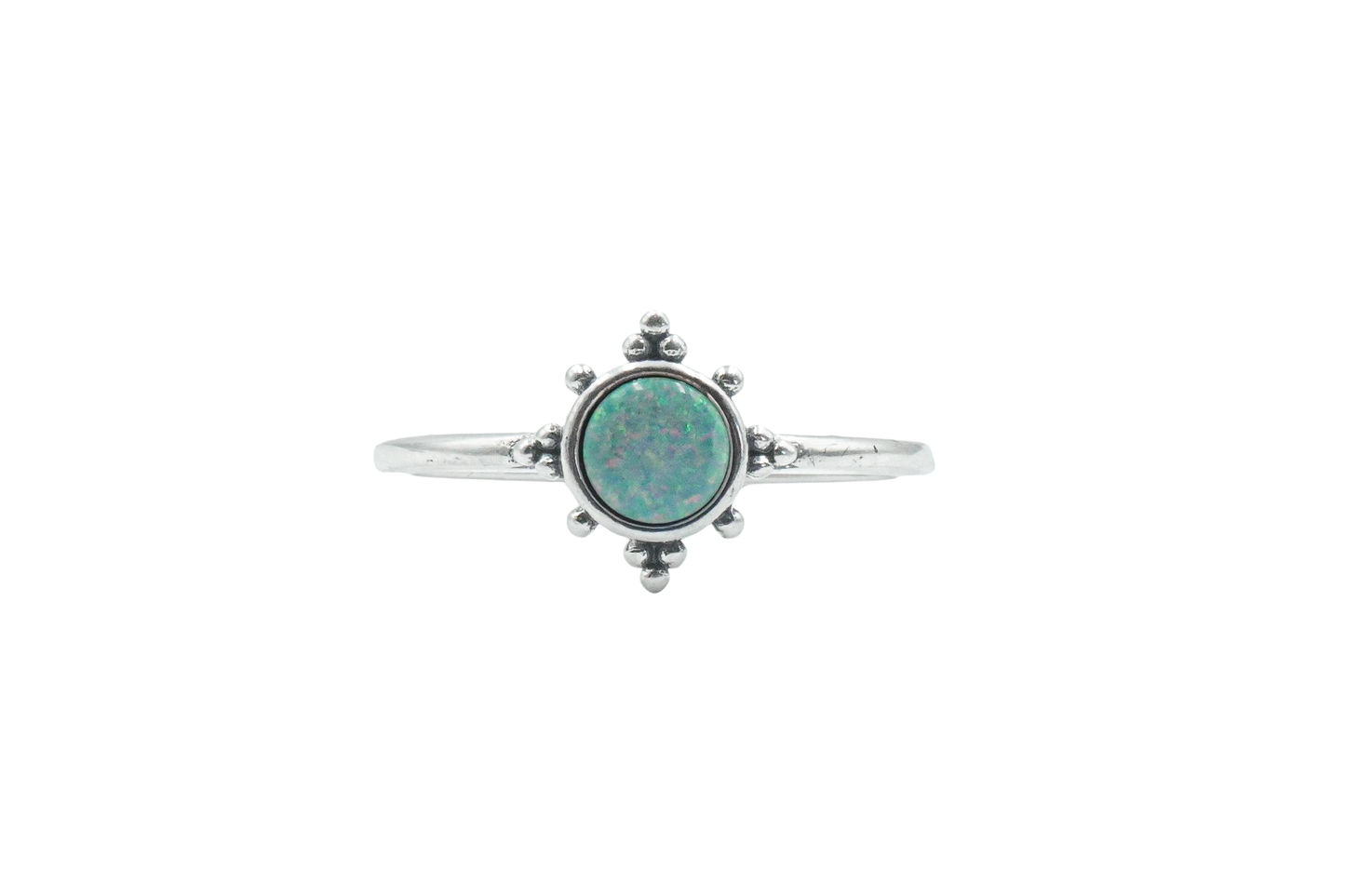 NIUKA RING SUN WHITE OPAL RING