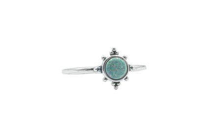 NIUKA RING SUN WHITE OPAL RING