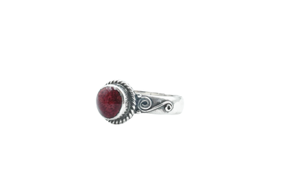 XOOK RING BOHO RED CORAL RING