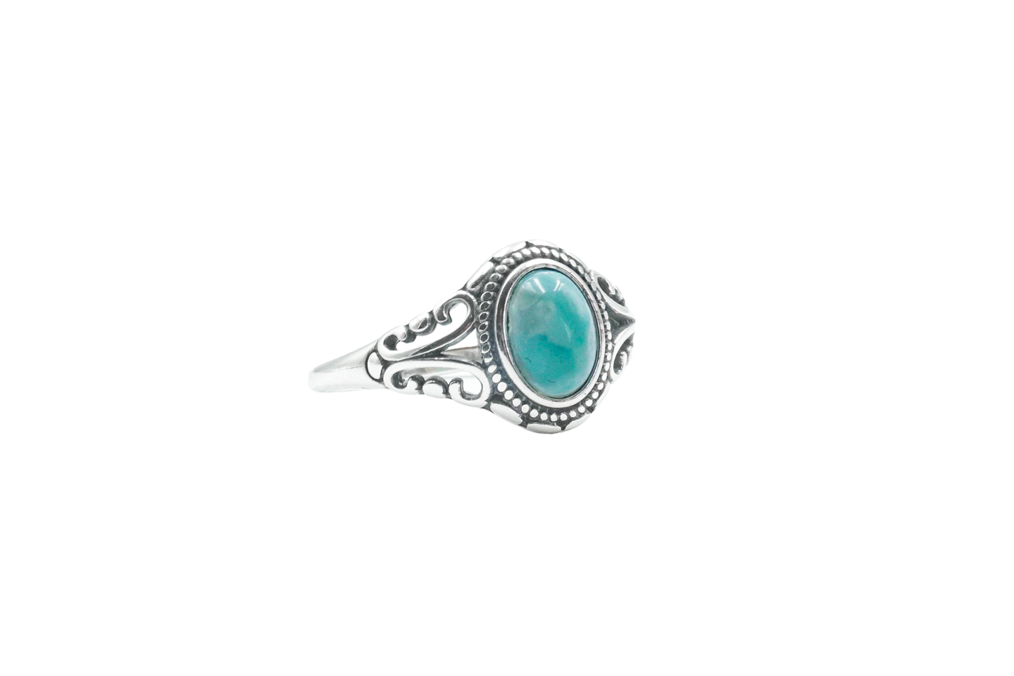 NAJAL RING OVAL LARIMAR