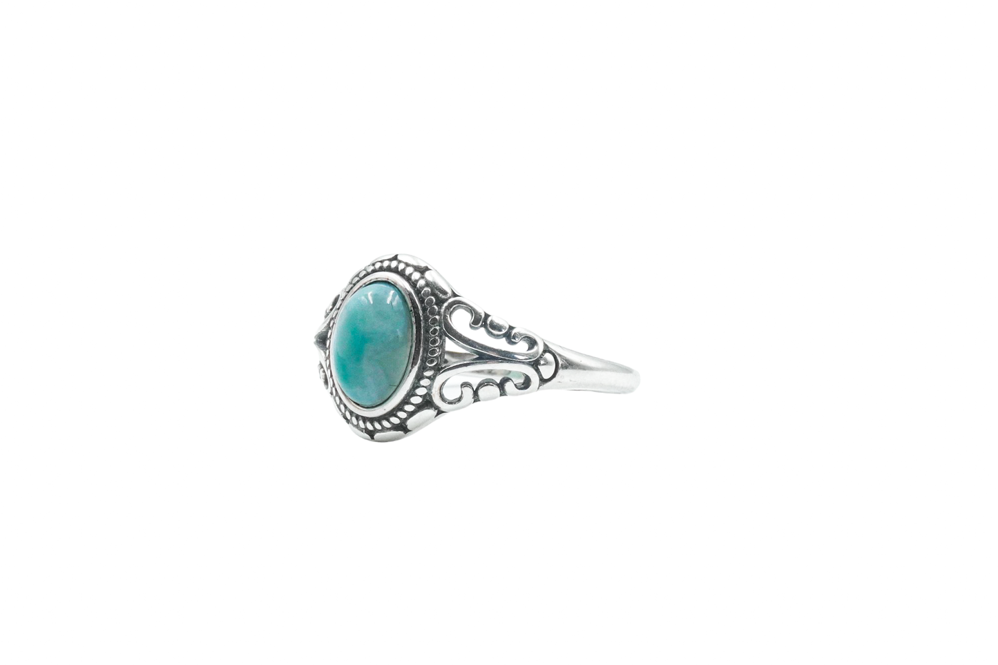 NAJAL RING OVAL LARIMAR