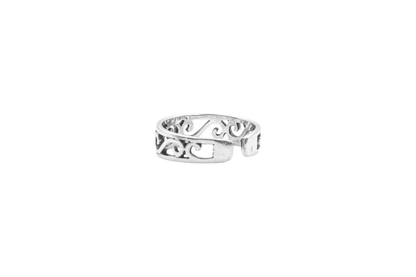 KURIN RING MIDI & TOE RULO SILVER RING