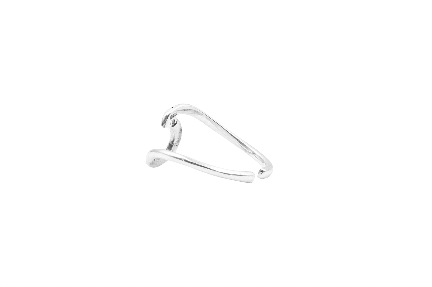 MARHINI RING TOE AND MIDI SILVER WAVE RING