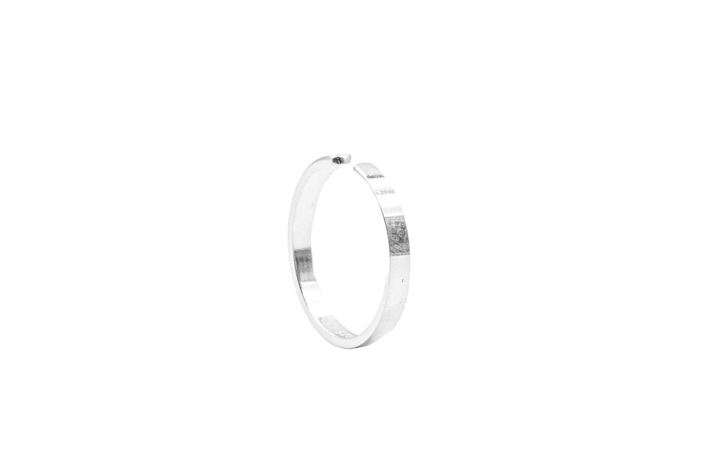 MUSTIN RING MIDI &amp; TOE PLAIN SILVER RING