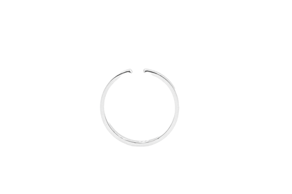 MUSTIN RING MIDI &amp; TOE PLAIN SILVER RING