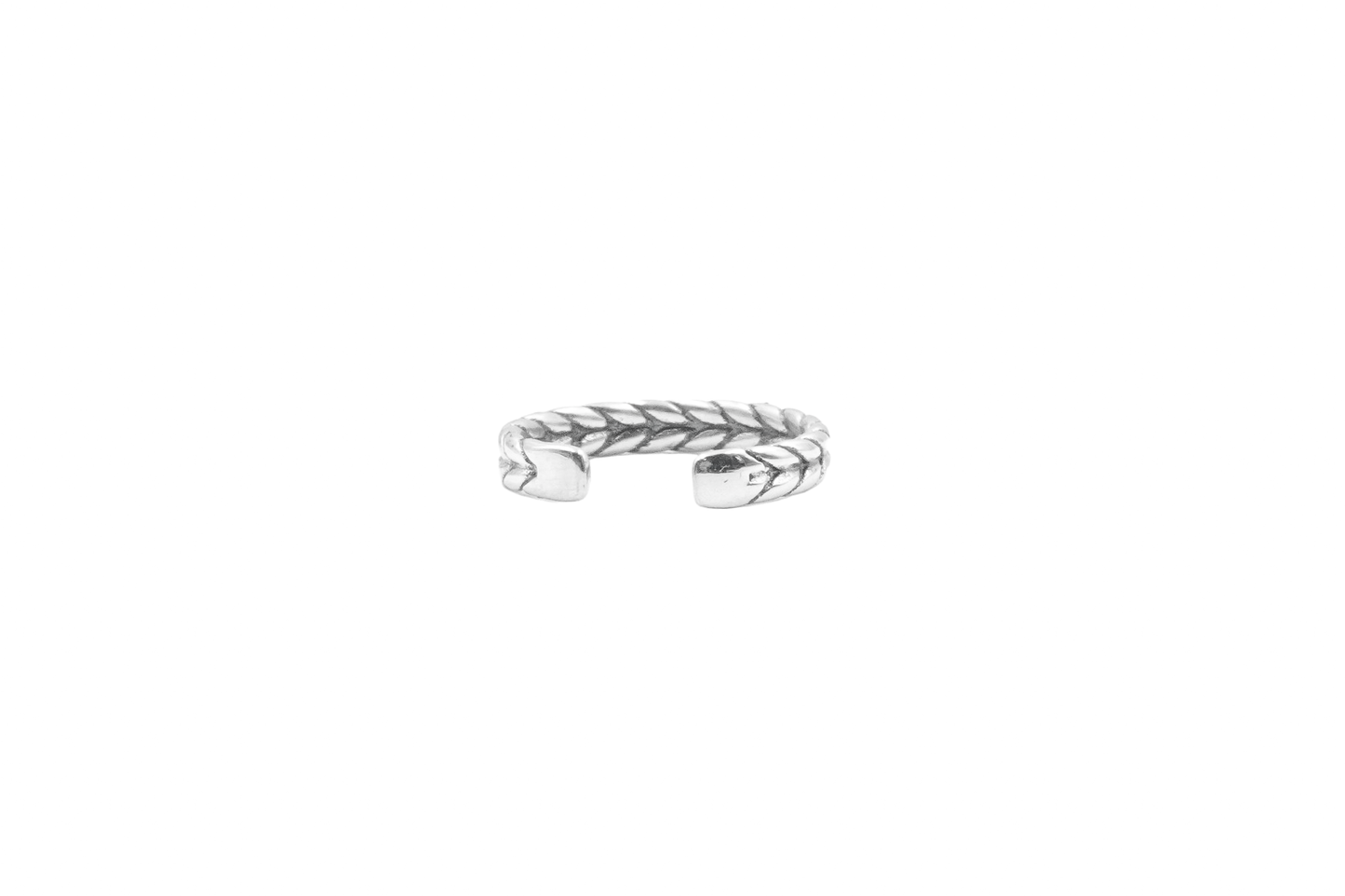 XUTSIN MIDI RING MIDI & TOE SILVER BRAIDED