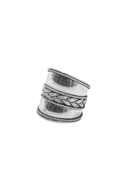 TUKARI RING SILVER BRAID RING