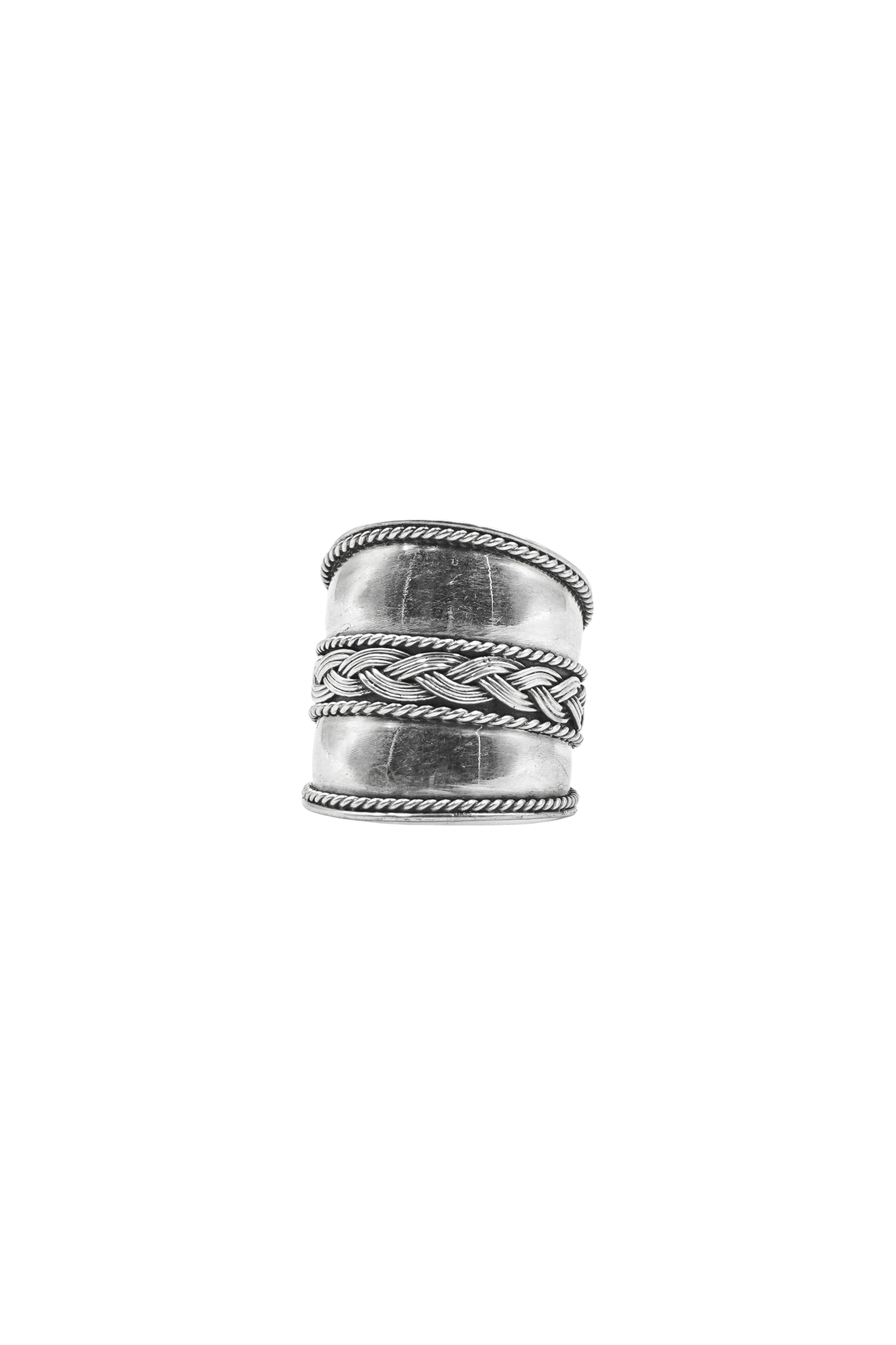 TUKARI RING SILVER BRAID RING