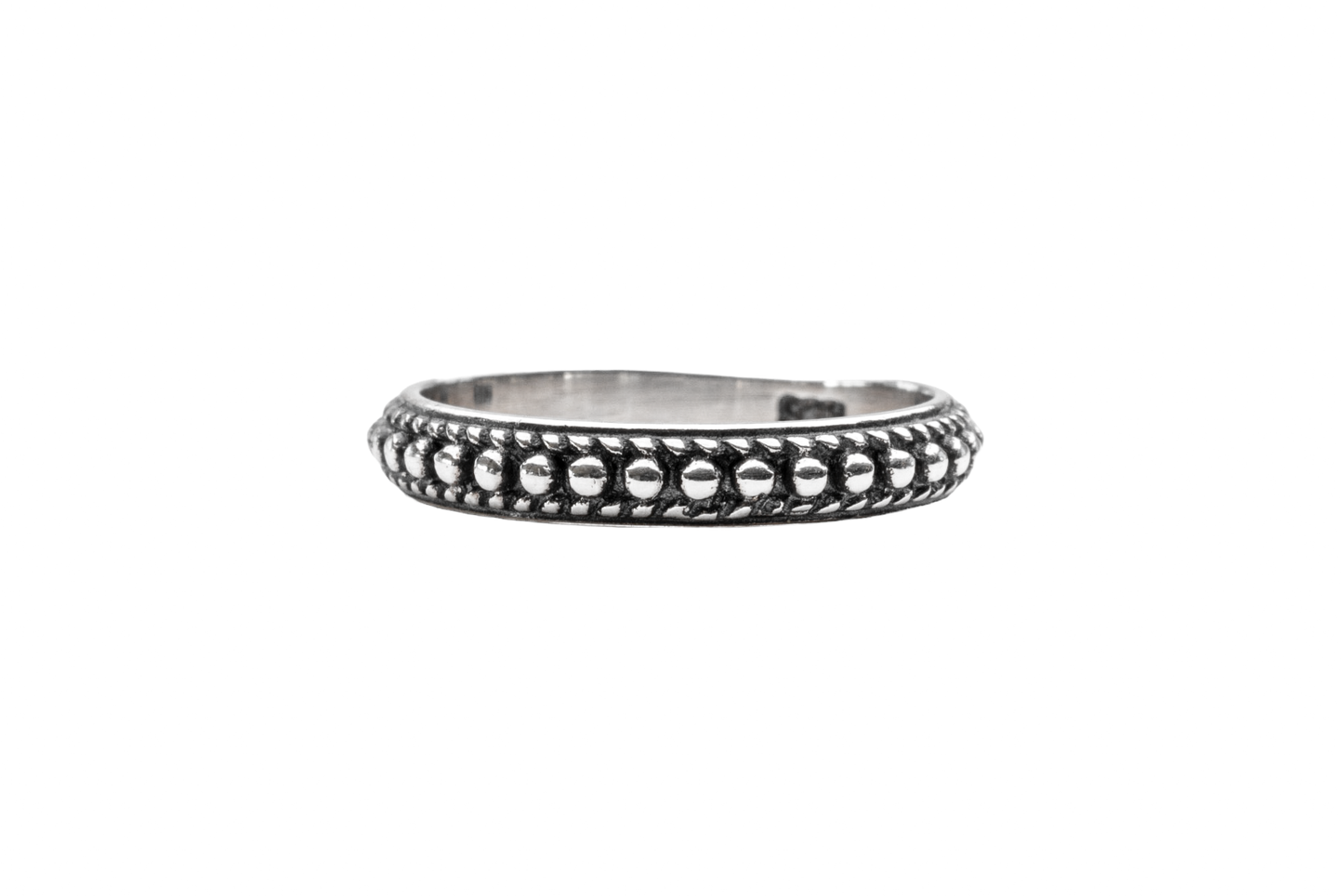 AKARAWA RING SILVER DOTS