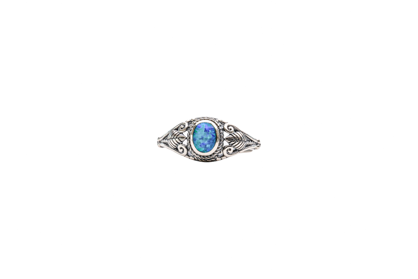 RITI RING OPAL WITH LEAVES RING